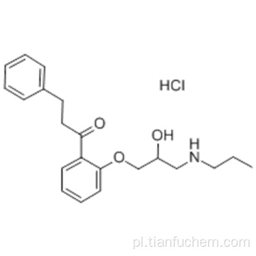 1-Propanon, chlorowodorek 1- [2- [2-hydroksy-3- (propyloamino) propoksy] fenylo] -3-fenylu (1: 1) CAS 34183-22-7